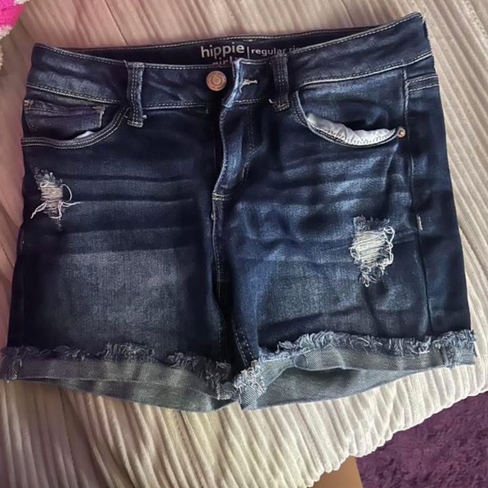 Blue Denim Women Shorts
